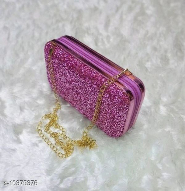 TRENDY Pink Embroidered Synthetic Clutch For Womens & Girls - Free Size, Pink, Synthetic, Pack of 1